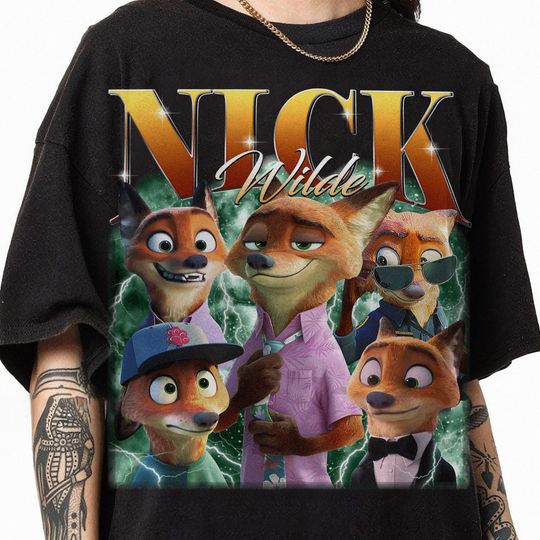 Disneyland Zootopia Nick Wilde Shirt, Judy Hopps and Nick Wilde T-shirt, Zootopia 2 2025, Disneyland Family Trip 2025