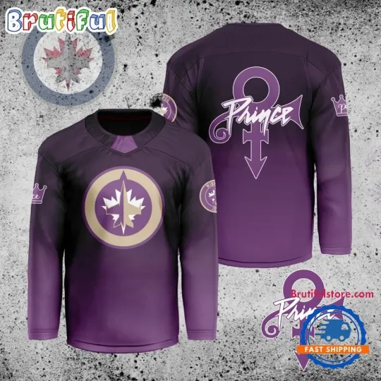 Discover NHL Winnipeg Jet Personalized Prince Night Hockey Jersey