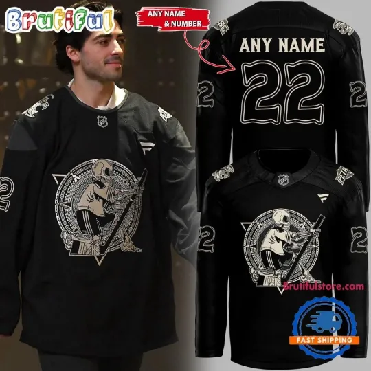 Discover Edmonton Oiler DiaDeMuertos 2025 Hockey Jersey