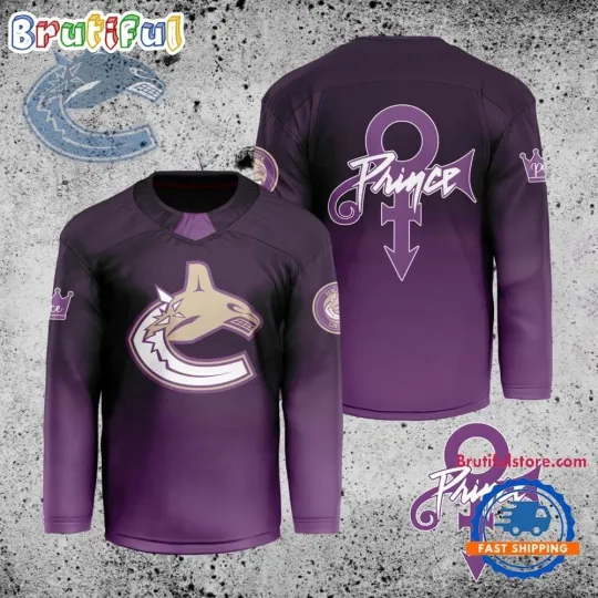 Discover Vancouver Canuck Personalized Prince Night Hockey Jersey