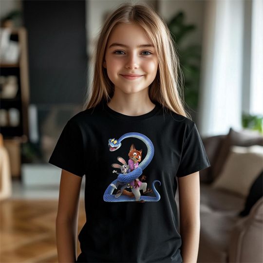 Discover Disney Zootopia 2 Shirt, Zootopia Characters Youth T-Shirt, Zootopia Kids Tee, Zootopia Gary De'Snake Shirt, Zootropolis 2 Kids Shirt