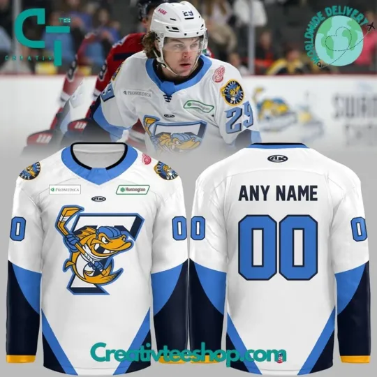 Discover Toledo *Walleye Kelly Cup 2025 Personalized White Custom Hockey Jersey