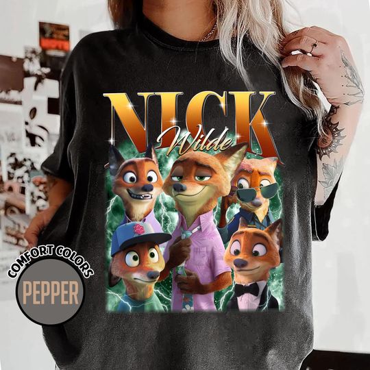 Discover Disneyland Zootopia Nick Wilde Shirt, Judy Hopps and Nick Wilde T-shirt, Zootopia 2 2025, Disneyland Family Trip 2025