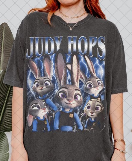 Discover Comfort Colors Judy Hopps Shirt, Zootopia 2 Bunny Tee, Cute Cartoon Rabbit Gift, Disney Inspired Top, Gift For Women & Men Unisex T-Shirt