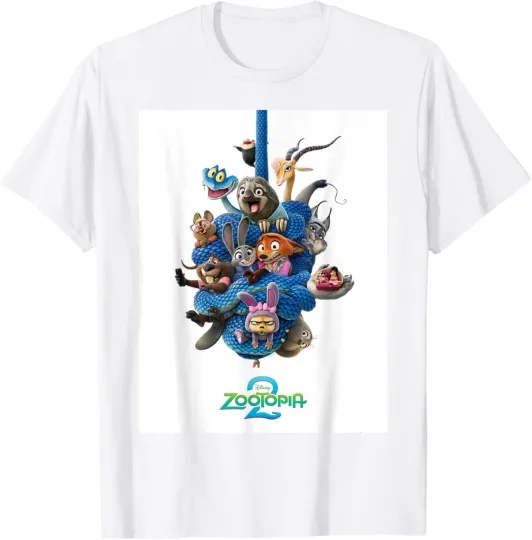 Discover Disney Zootopia 2 Gary De'Snake Tangle Official Poster Art T-Shirt