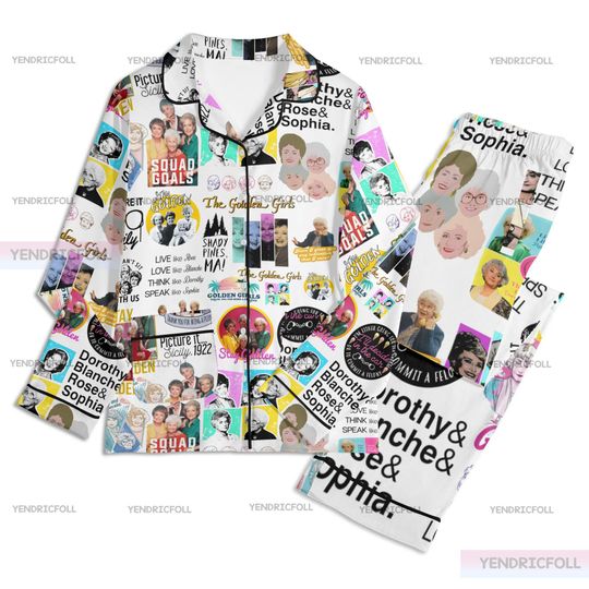 Discover The Stay Golden Adult Pajamas Set, Gift For Fans, Lounge & Sleepwear