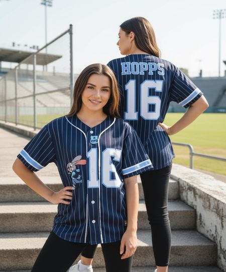 Discover Disney Judy Hopps Baseball Jersey, Disney Zootopia Sport Jersey, Bunny Officer Streetwear Jersey, Disney Matching Trip Outfits