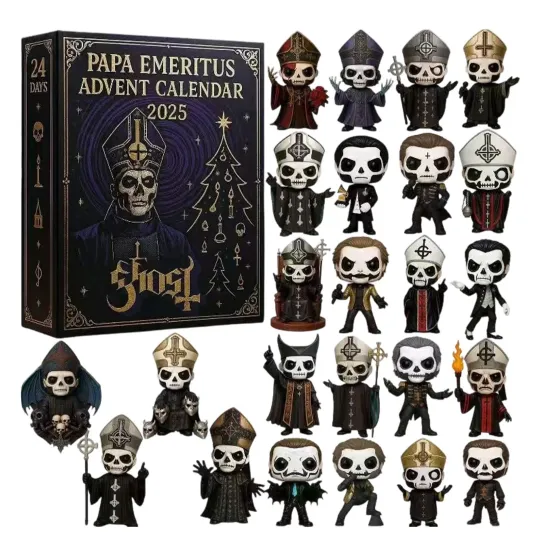 Discover Papa Emeritus 2025 Advent Calendar For Christmas Tree Decorating 24Pcs Blind Box