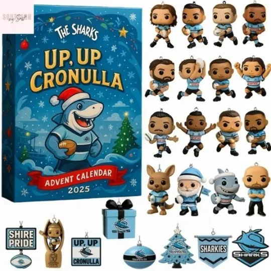 Discover NEW!! Cronulla Sharks Up Cronulla 2D Advent Calendar 2025