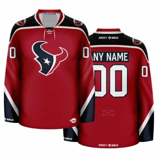 Discover Houstonn Texann Red Hockey Jersey Fullsize, Gift For Fans, Christmas Gift