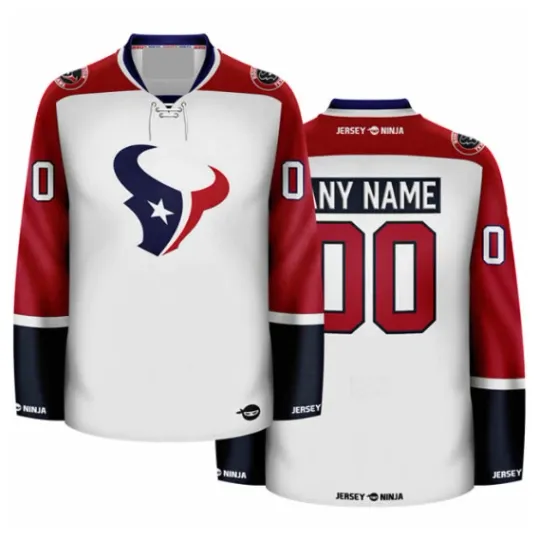 Discover Houstton Texann White Hockey Jersey Fullsize, Gift For Fans, Christmas Gift