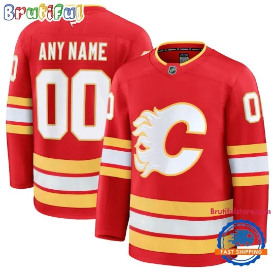 Discover Calgary Flame Custom Name And Number Hockey Jersey, Gift For Fans, Christmas Gift
