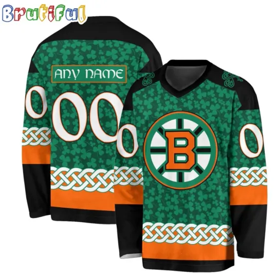 Discover Boston Bruin Special Stpatrick Day Hockey Jersey, Gift For Fans, Christmas Gift
