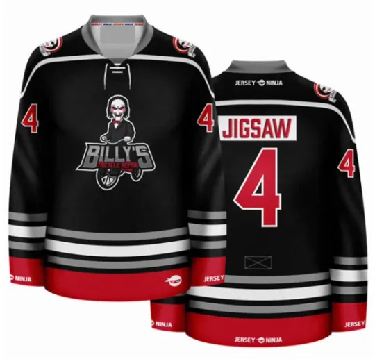 Discover Billy Tricycle Repair Jigsaw Hockey Jersey Fullsize, Gift For Fans, Christmas Gift