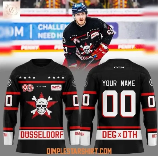Discover Deg Eishockey X Dth Perfecy Uniform 2025 Hockey Jersey, Gift For Fans, Christmas Gift