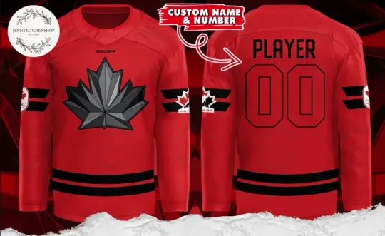 Discover Canada Olympic Limited 2025 Red Hockey Jersey Custom Name And Number
