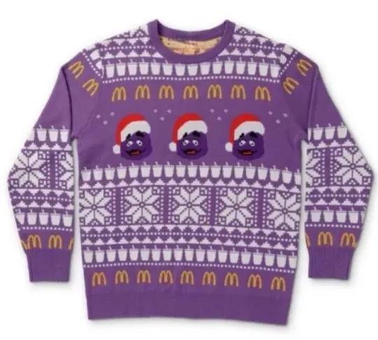Discover Mcdonald Ugly Grimace Christmas Sweater, Gift For Fans, Christmas Gift