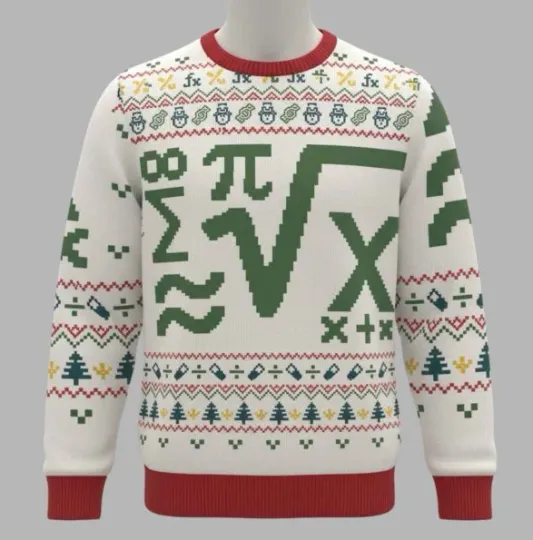 Discover Math Equation Christmas Ugly Sweater