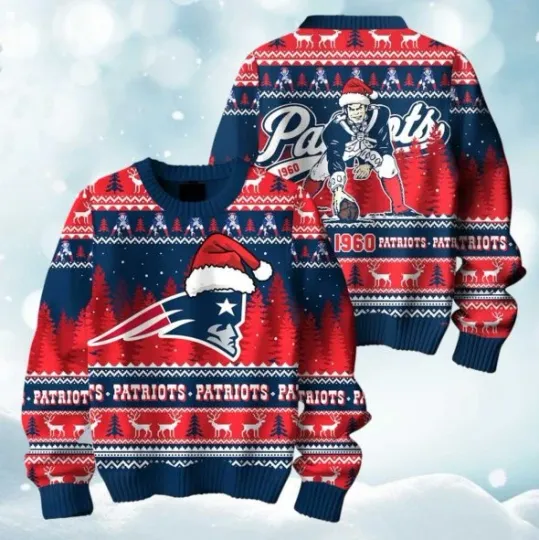 2025 Christmas 49Ers Festive Reindeer & Tree Ugly Sweater