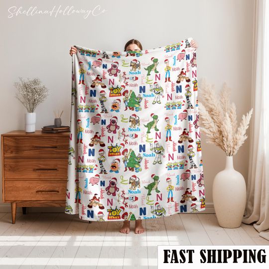 Discover Toy Sto.ry Blanket, Baby Shower Gift, Customizable Blanket, Home Decor, Woody and Buzz Blanket, Woody Sh.erpa Blanket