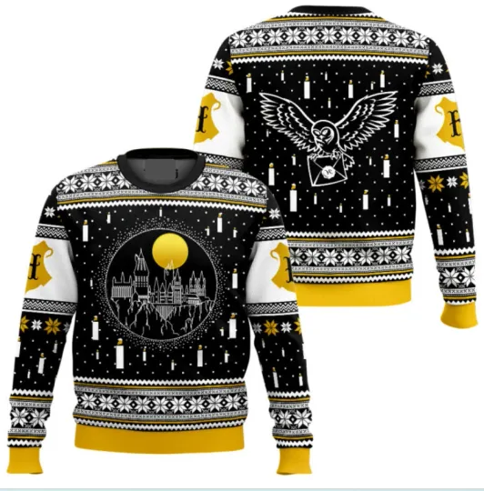 Harry Potter Hogwart Night Ugly Christmas Sweater, Gift For Fans, Christmas Gift
