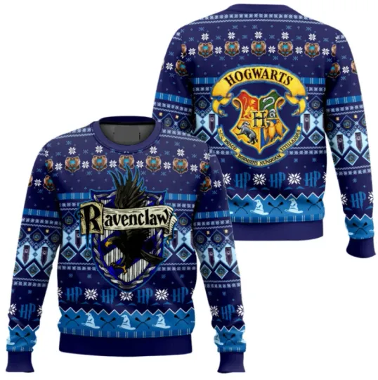 Discover Harry Potter Ravenclaw Ugly Christmas Sweater, Gift For Fans, Christmas Gift