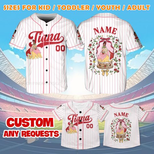 Princess Tiana Christmas Jersey, Princess and the Frog Jersey, Tiana Princess Gift, Disneyland Christmas Trip Shirt, Christmas Vacay Shirt
