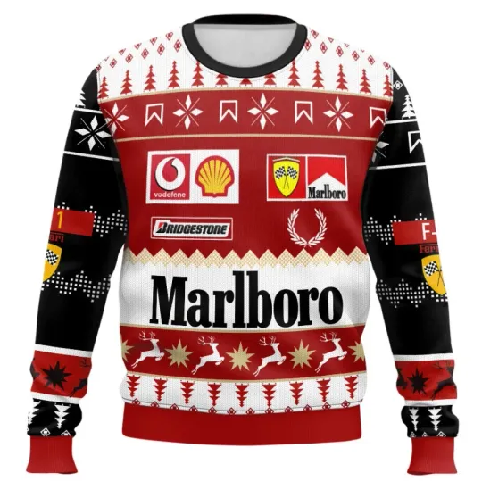 Discover Marlboro Formula 1 Racing Ugly Christmas Sweater