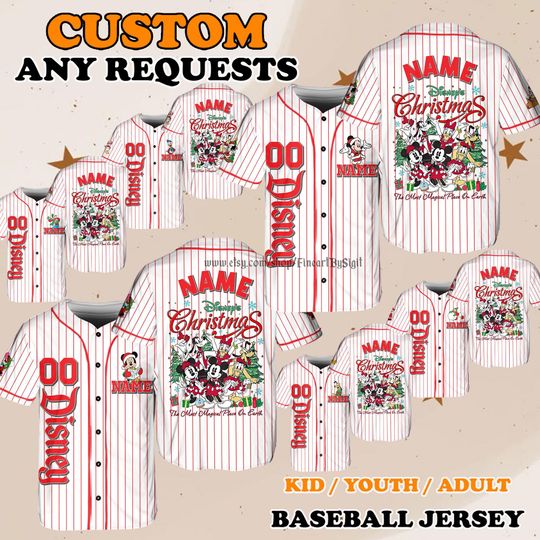 Discover Mickey and Donald Matching Outfit, Disney Christmas Jersey, The Most Magical Place on Earth Shirt, Family Holiday Gift