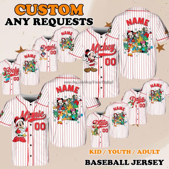 Discover Mickey and Friends Christmas Jersey Shirt, Goofy Pluto Holiday Outfit, Family Matching Disneyland Trip Holiday Gift Shirt