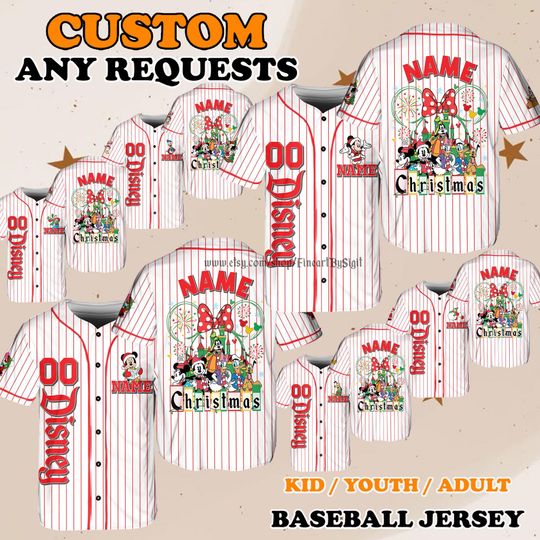 Discover Daisy Minnie Holiday Outfit, Disney Christmas Jersey Shirt, Family Matching Disneyland Trip Holiday Gift Shirt