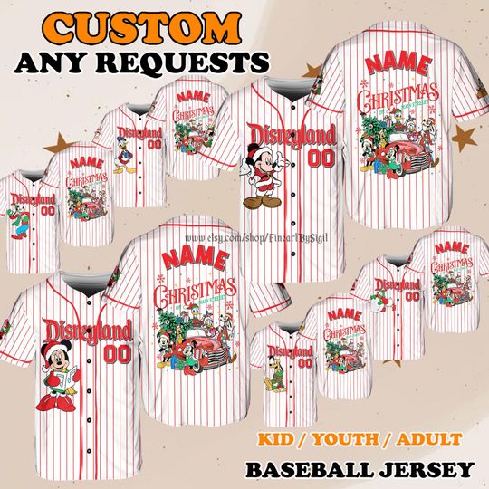 Discover Disney Christmas Jersey Shirt, Minnie Daisy Holiday Outfit, Family Matching Disneyland Trip Holiday Gift Shirt