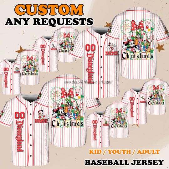 Discover Mickey and Friends Christmas Jersey, Daisy Pluto Holiday Outfit, Family Matching Gift for Disneyland Holiday Trip