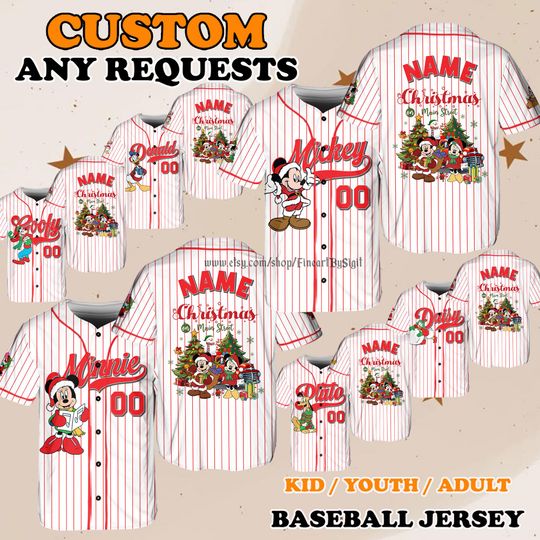 Discover Disneyland Christmas Jersey Shirt, Donald Daisy Holiday Outfit, Family Matching Christmas Gift Shirt for Family Trip