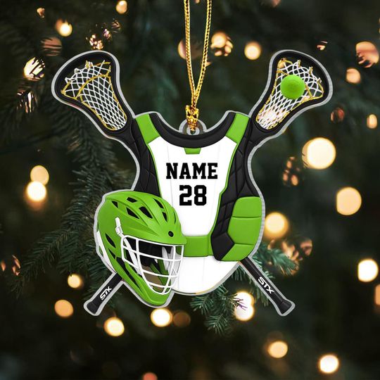 Discover Personalized Lacrosse Christmas Ornament,Lacrosse Keepsake,Lacrosse Player Ornament,Lacrosse Lover Gift,Christmas Gift for Players & Coaches