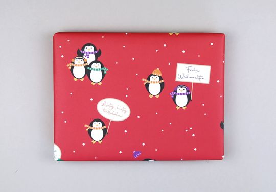 Discover Gift wrap, sheet, 50 x 70 cm, Christmas, penguin // Gift wrap sheet - Peter Rot