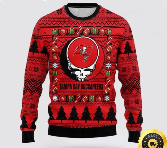 Discover football Tampa Bay Buccaneer Ugly Sweater, Gift For Fans, Christmas Gift