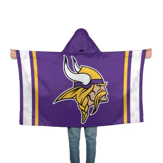 Discover Minnesota Vikings Hoodie Blanket, Gift for Fan