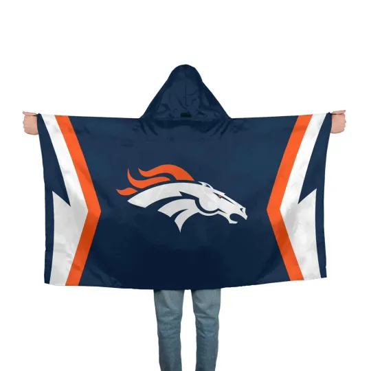 Discover Denver Broncos Hoodie Blanket, Gift for Fan
