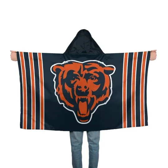 Discover Chicago Bears Hoodie Blanket, Gift for Fan