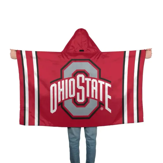 Discover Ohio State Buckeyes Hoodie Blanket, Gift for Fan
