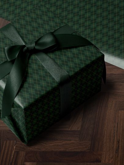 Discover Green Wrapping Paper Plaid Gift Wrap Christmas Gift Wrapping Paper Holiday Gift Wrap Argyle Wrapping Paper Green Plaid Gift Wrap for Him