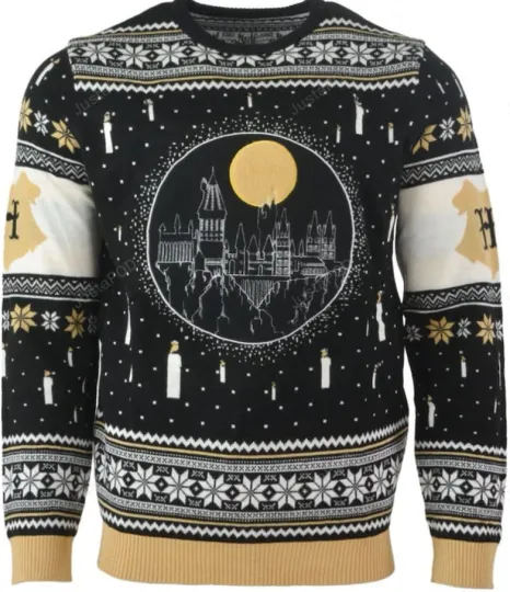 Discover Harry Potter1 Hogwart Castle Candles Ugly Christmas Sweater, Gift For Fans, Christmas Gift