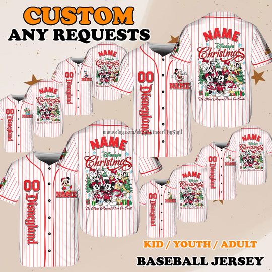 Discover Daisy Pluto Holiday Outfit, Disneyland Christmas Jersey, The Most Magical Place on Earth Shirt, Family Matching Holiday Gift