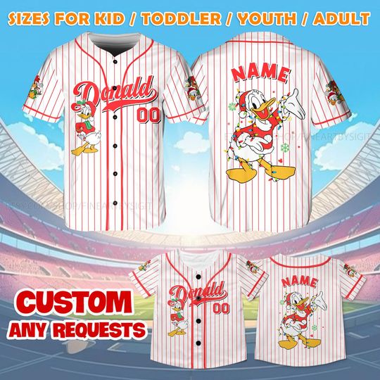 Discover Donald Duck Christmas Jersey Shirt, Three Caballeros Jersey, Donald Duck Christmas Gift, Disney Christmas Trip Shirt, Donald Duck Fan Shirt