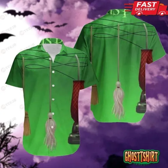 Discover Green Smoke Hocus Pocus Halloween Hawaiian Shirt