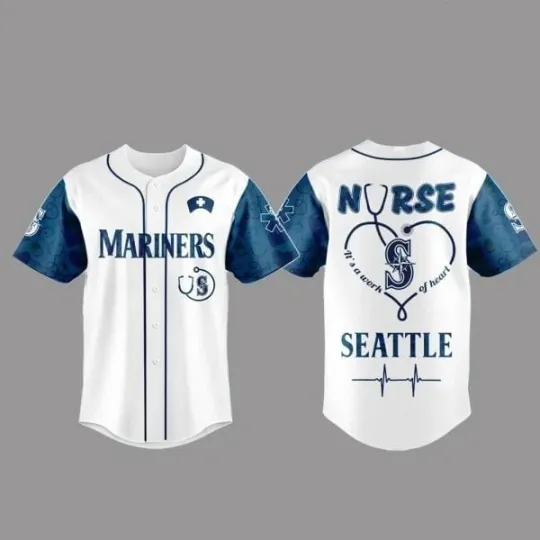Discover Yc 2025 Sea/Ttle Ma/Ri.Ner  Nurses Appreciation Night Baseball Jersey