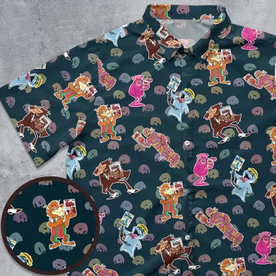 80s Cereal Monsters Button Down Shirt