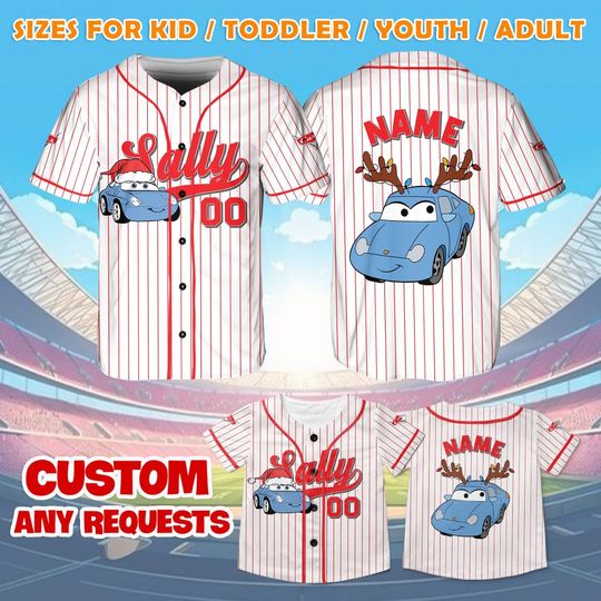 Discover Cars Sally Carrera Jersey, Sally Carrera Christmas Shirt, Disney Christmas Trip Shirt, Disney Pixar Cars Gift, Radiator Springs Shirt