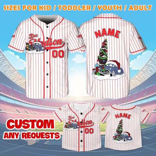 Discover Cars Doc Hudson Jersey Shirt, Disney Pixar Cars Christmas Shirt, Disney Trip Jersey, Cars Rust-eze Shirt, Doc Hudson Fan Gift